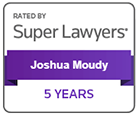 Rated By Super Lawyers Joshua Moudy 5 Years